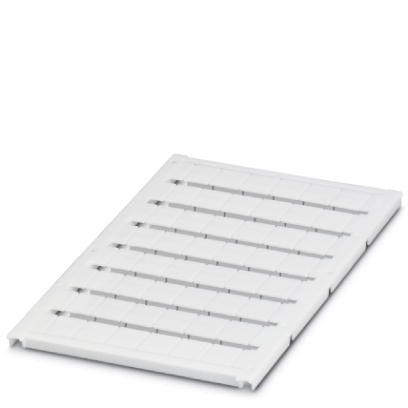 Phoenix Contact UniCard Terminal Marker; UC-TM 10; for BLUEMARK CLED/LED; CMS-P1 PLOTTER; PLOTMARK; 120-Section; 10.2mm Width; White